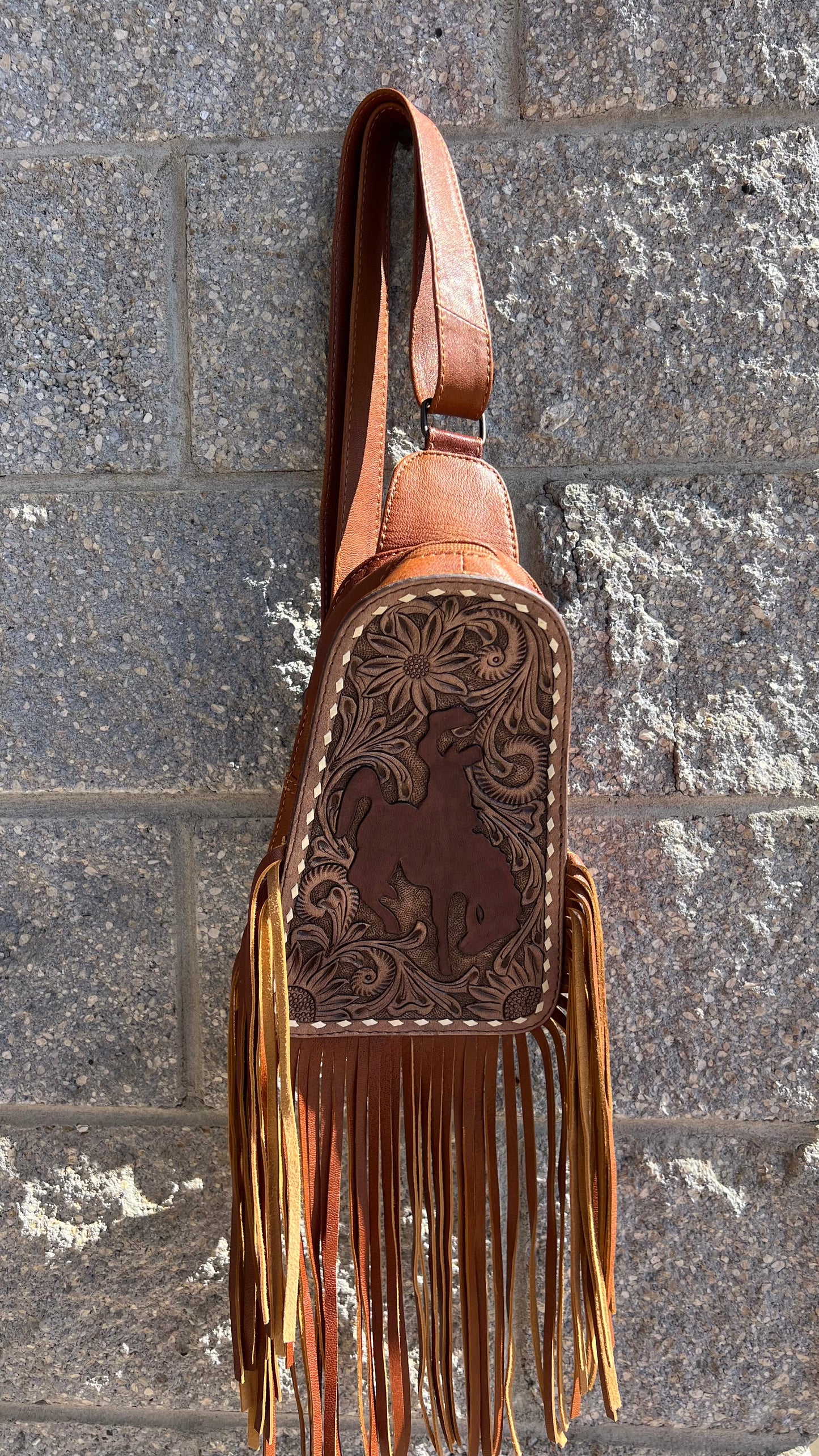 Cowhide Sling Back purse