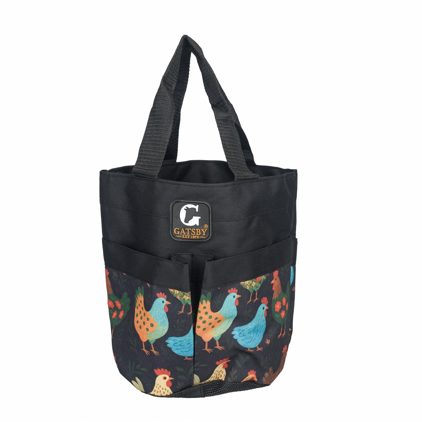 Gatsby Print Nylon Stable Tote with Mesh Bottom