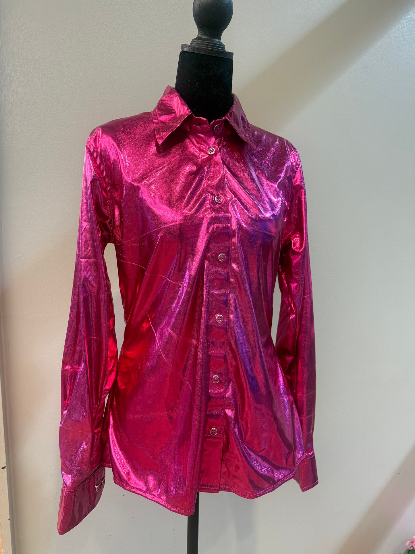 Buckin’ Bling Tack™️ Hot Pink Rodeo Shirt