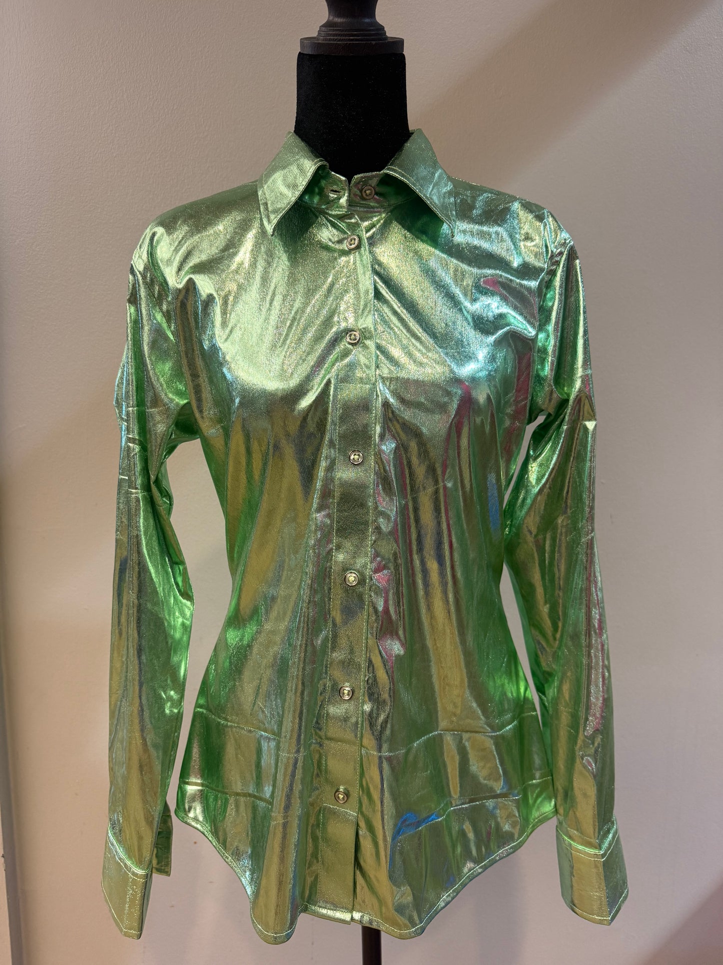Buckin’ Bling Tack™️ Green Rodeo Shirt