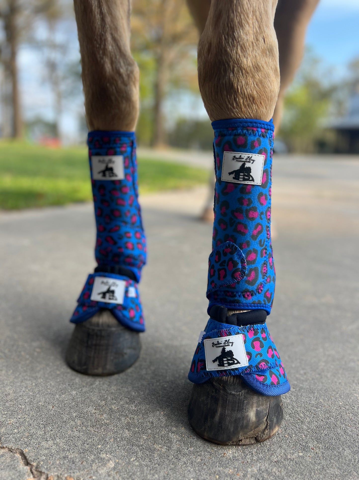 Blue Cheetah Sport Boots