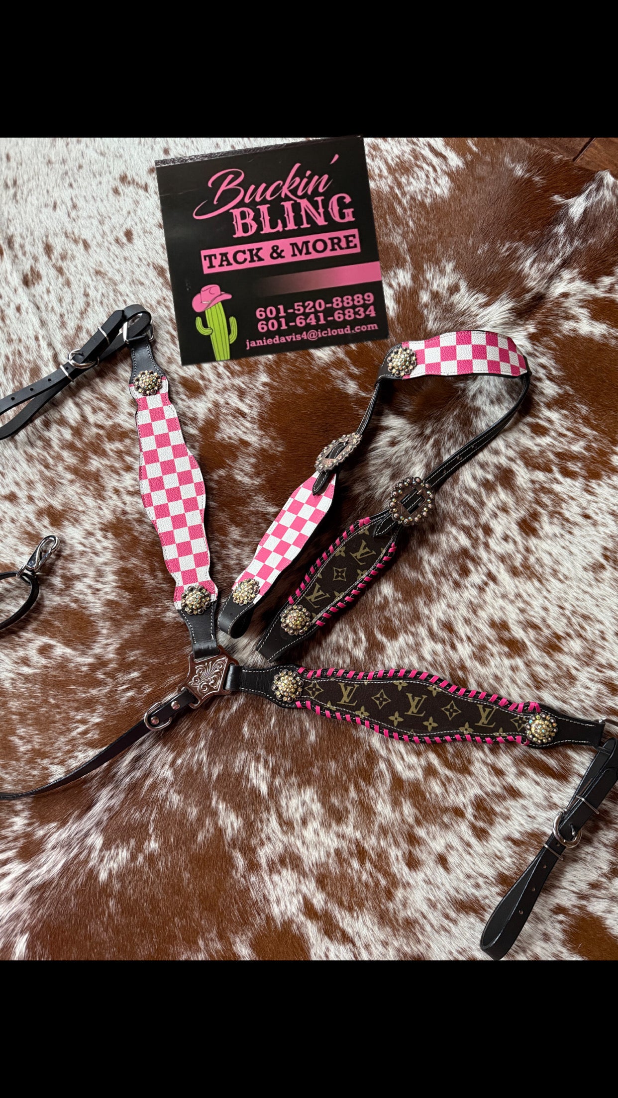 ** pre order** Custom Checkered Tack Set