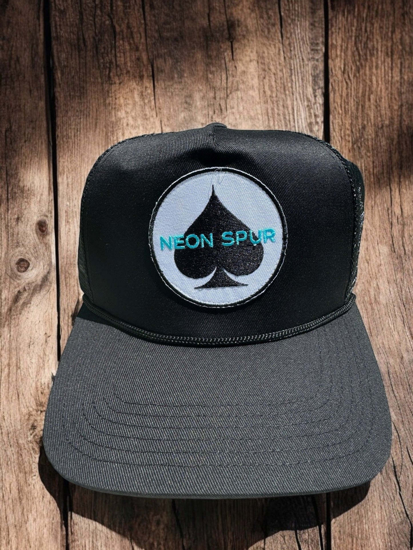 Neon Spur Spade Logo Patch Trucker Hat
