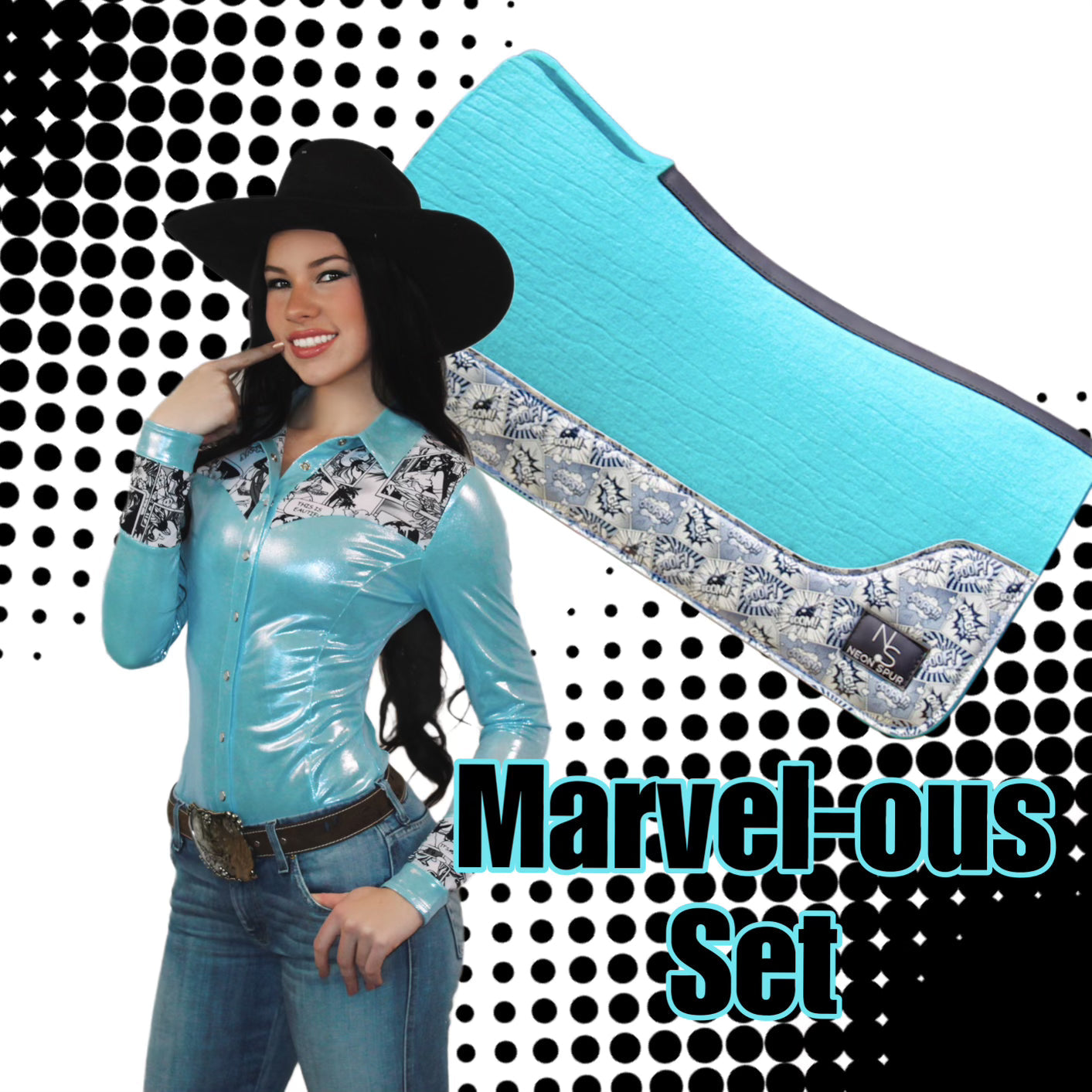 Marvel-ous Metallic Pearl Snap Rodeo Shirt