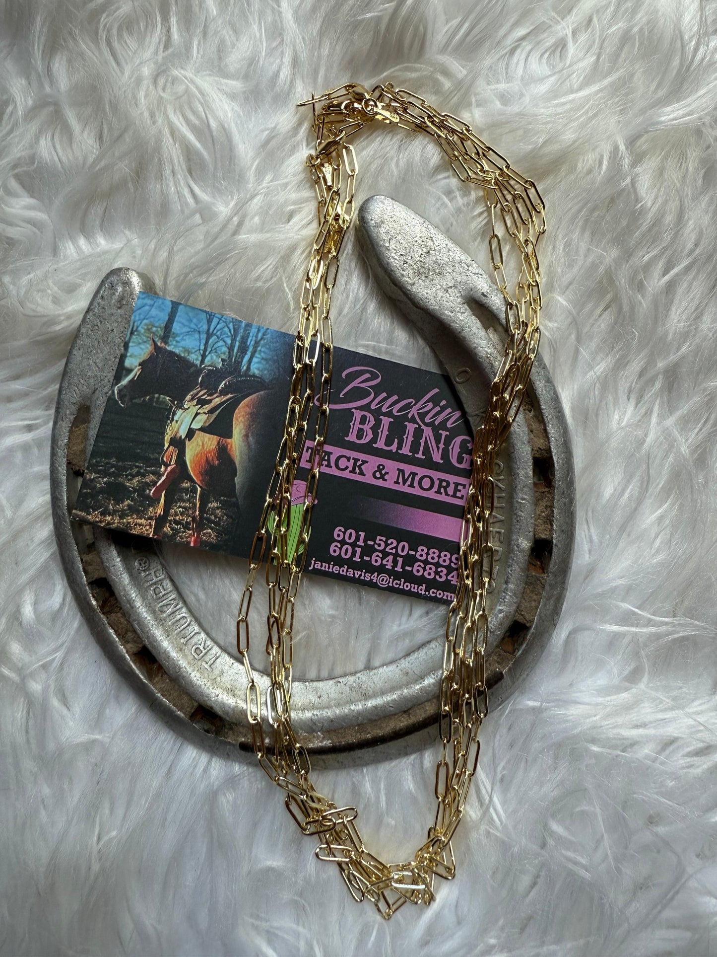 Gold PaperClip Chocker