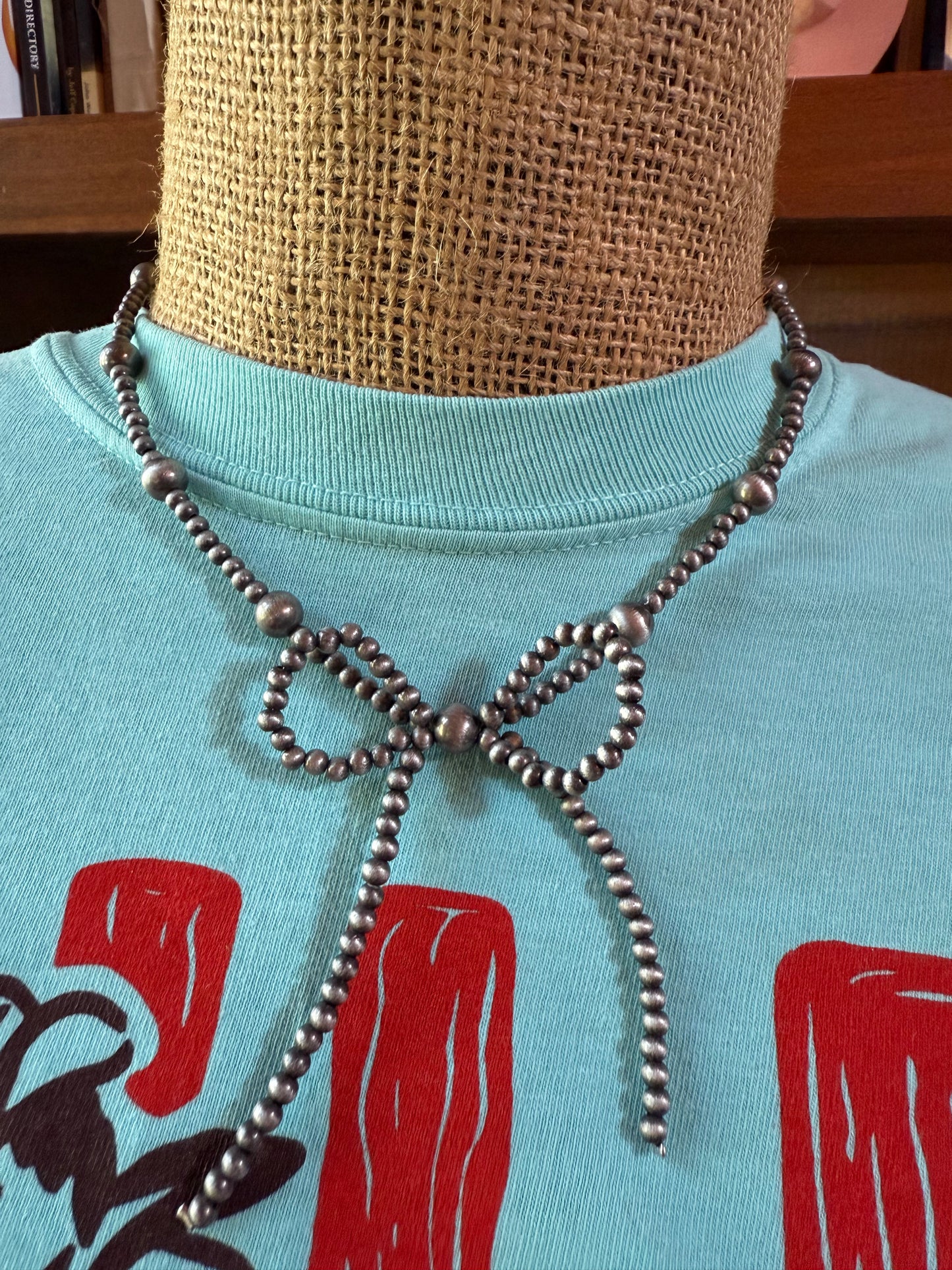 Navajo Pearl Bow Necklace