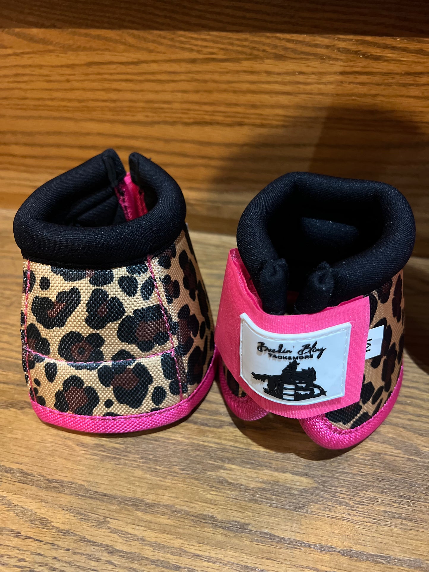 Pink Leopard Bell Boots