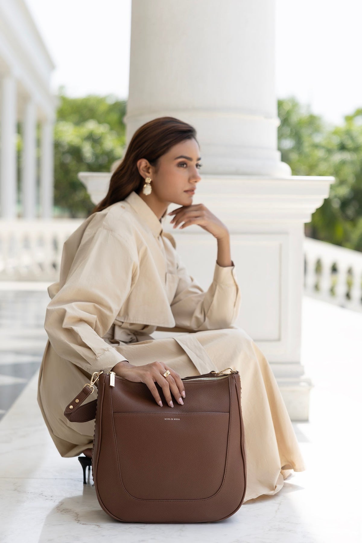 Mira & Moss Talia Shoulder Bag - Toffee