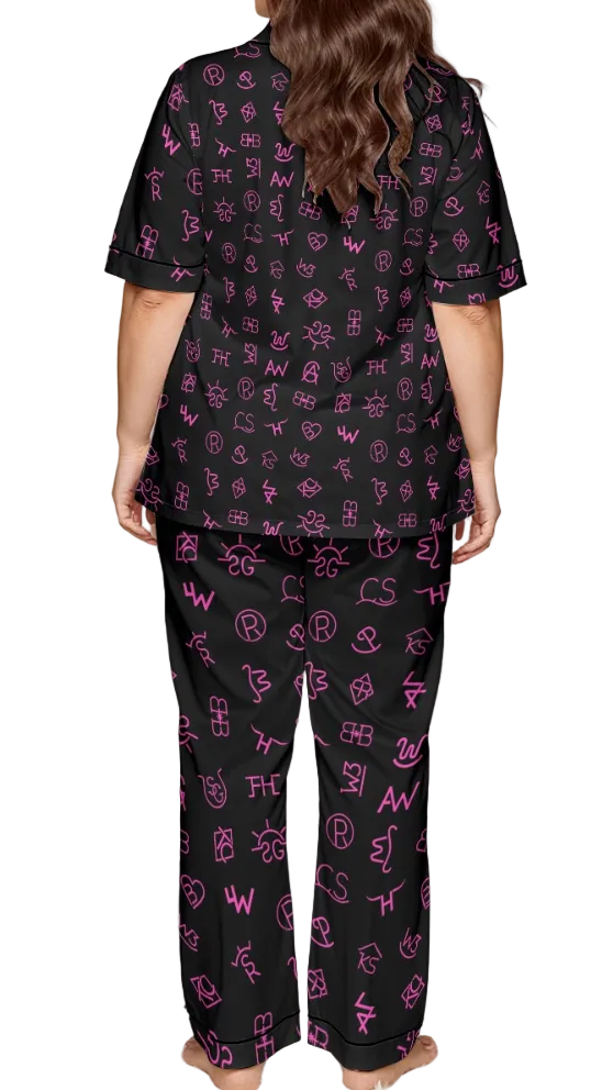 Neon Brand Babe 2 Piece Pajamas Pants Set