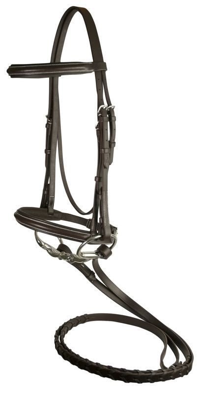 DaVinci Raised Pad Bridle/Lace Rein