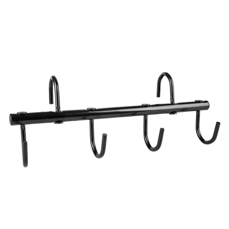 Gatsby Portable Tack Rack with 4 Hooks Black