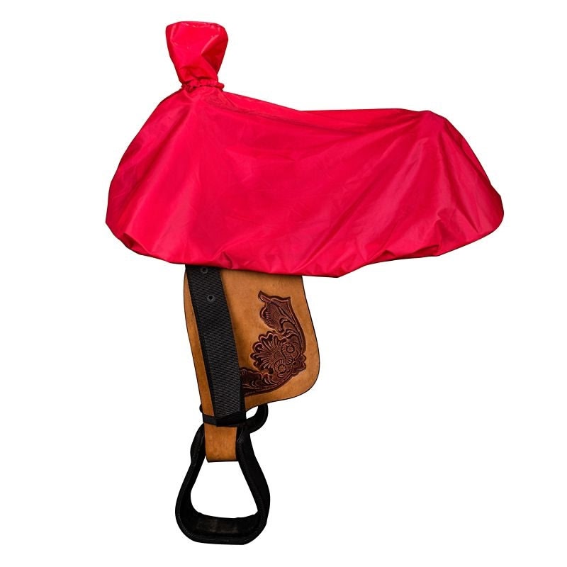 Tabelo Western Saddle Cover with Tote Bag Red