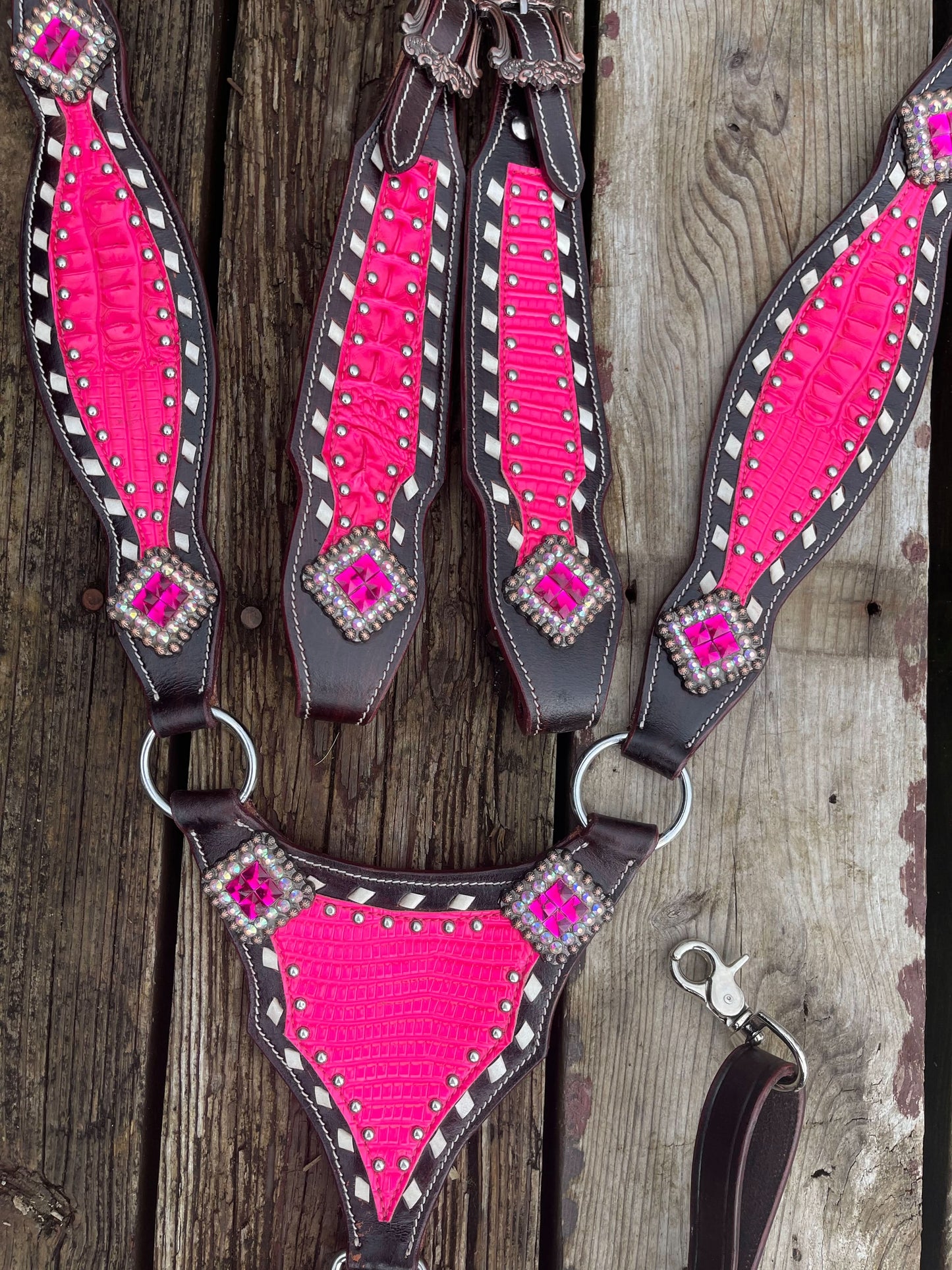 READY TO SHIP Western Tack Set - Hot Pink (BHT044)