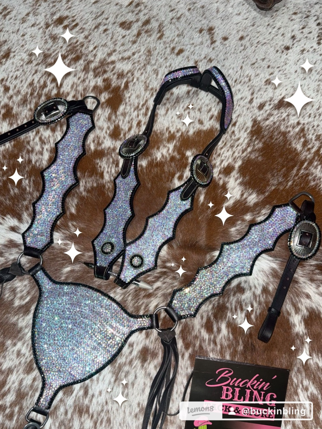 *pre order * CUSTOM AB RHINESTONE TACK SET