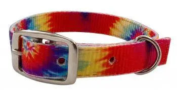 Tye Dye print nylon dog collar