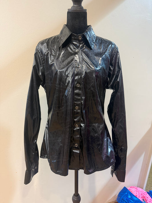 Buckin’ Bling Tack™️ Black Rodeo Shirt