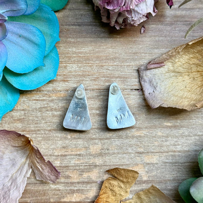 Purple Spiny Oyster Stud Earrings – Sterling Silver