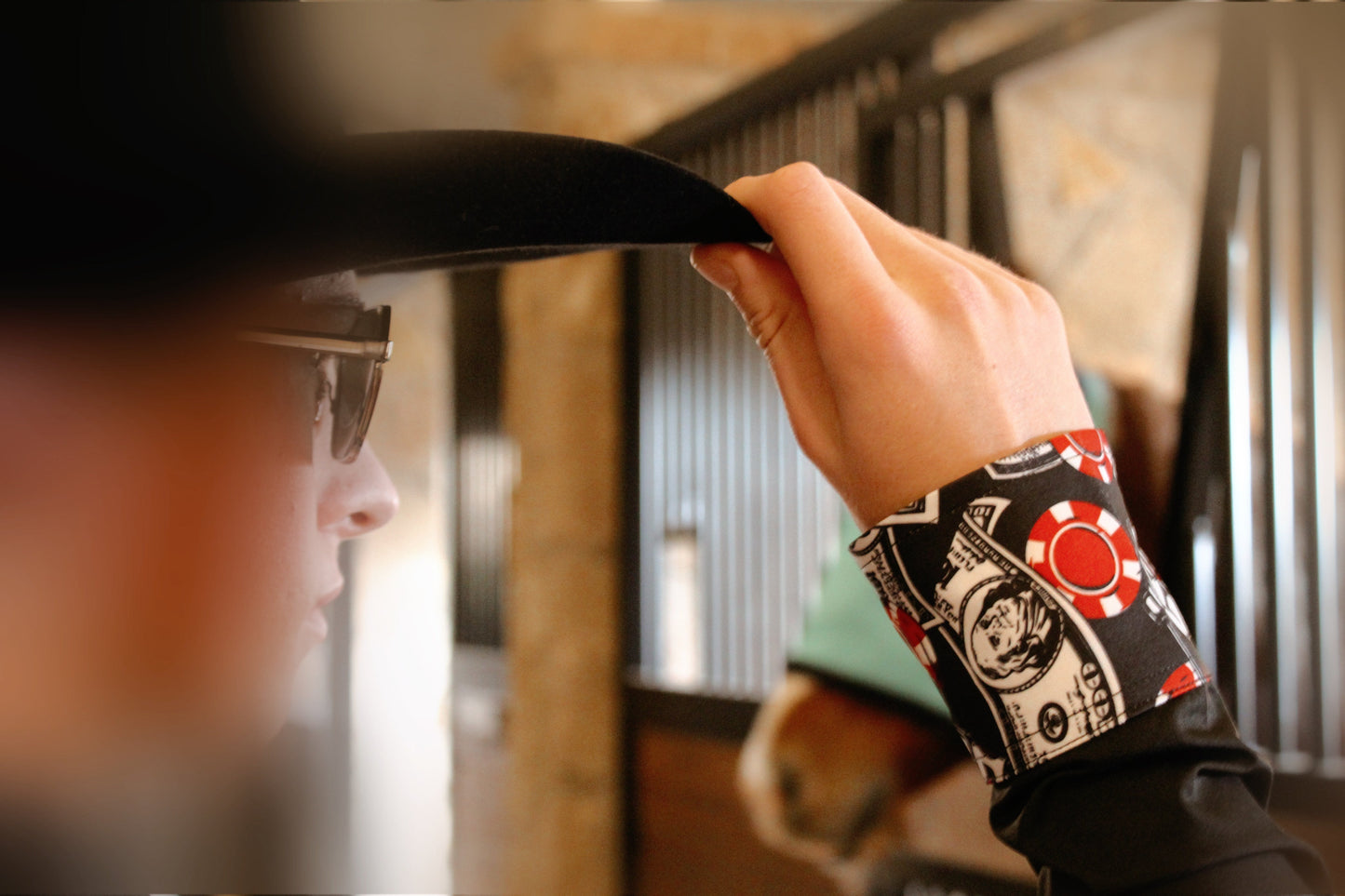 Mens Risky Business Pearl Snap Shirt