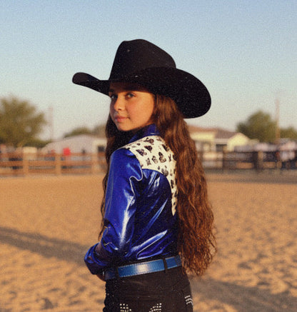 Girls Royal Flush Pearl Snap Rodeo Shirt