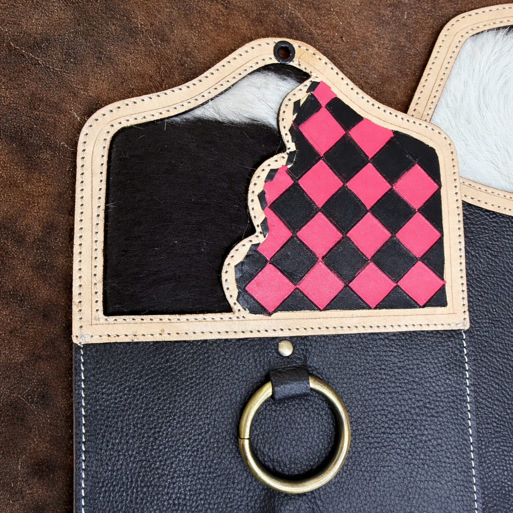 Pink Checkered Wild Rag Scarf Hanger