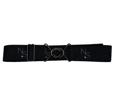 Starry Night Gunmetal Neon Spur Logo Equestrian Belt