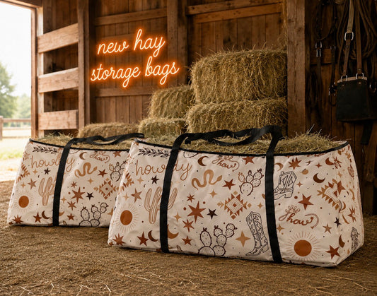 Yeehaw Howdy Hay Storage Bag