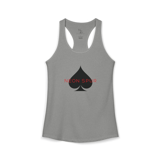 Neon Spur Logo Spade Racerback Tank Top