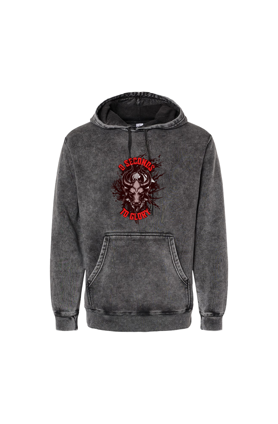 8 Seconds To Glory Mineral Wash Hooded Sweatshirt