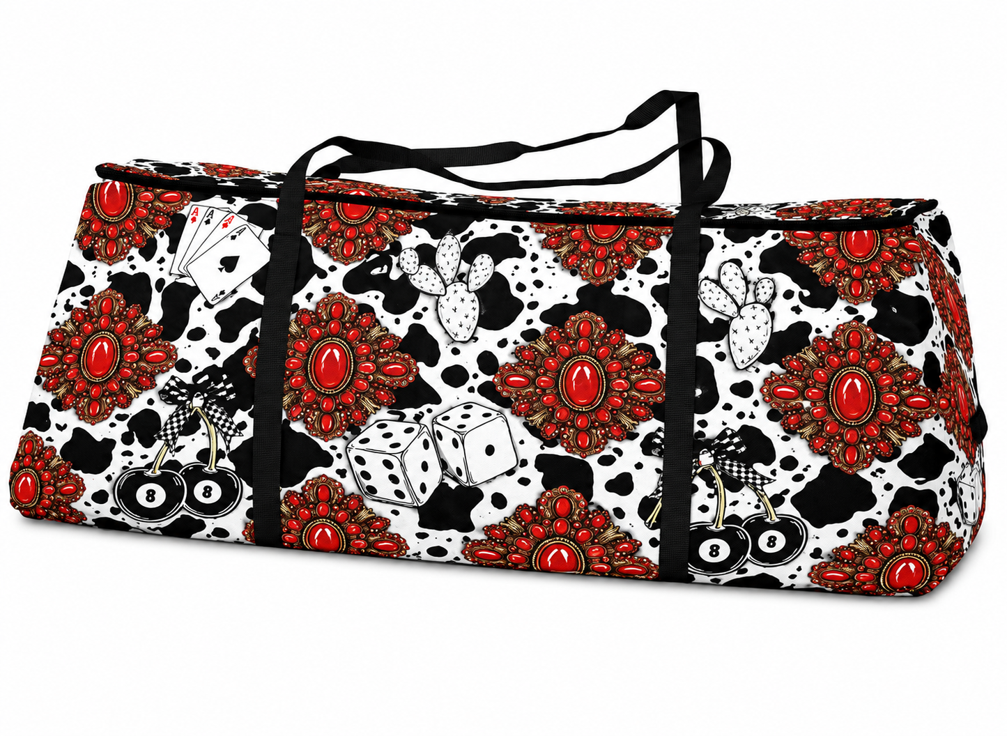 Red Turquoise Western Icon Hay Storage Bag