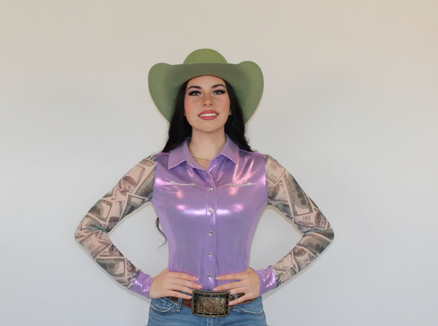 All In Pearl Snap Rodeo Shirt