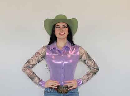 All In Pearl Snap Rodeo Shirt