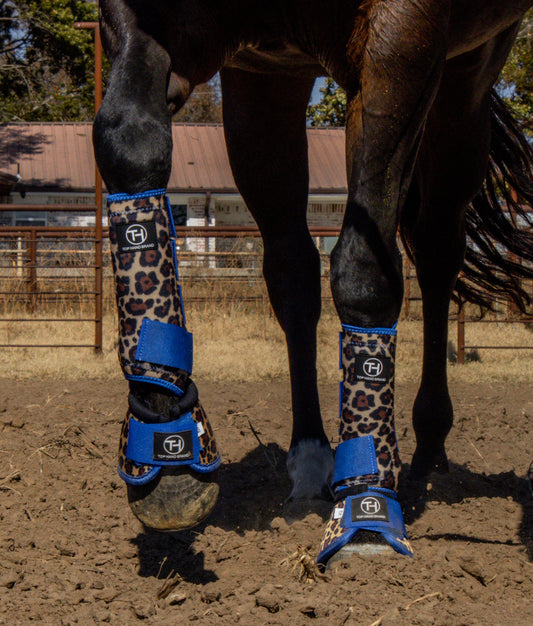 Cheetah Royal Blue Sport Boots