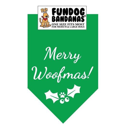 Merry Woofmas - Red and Green - Made in USA