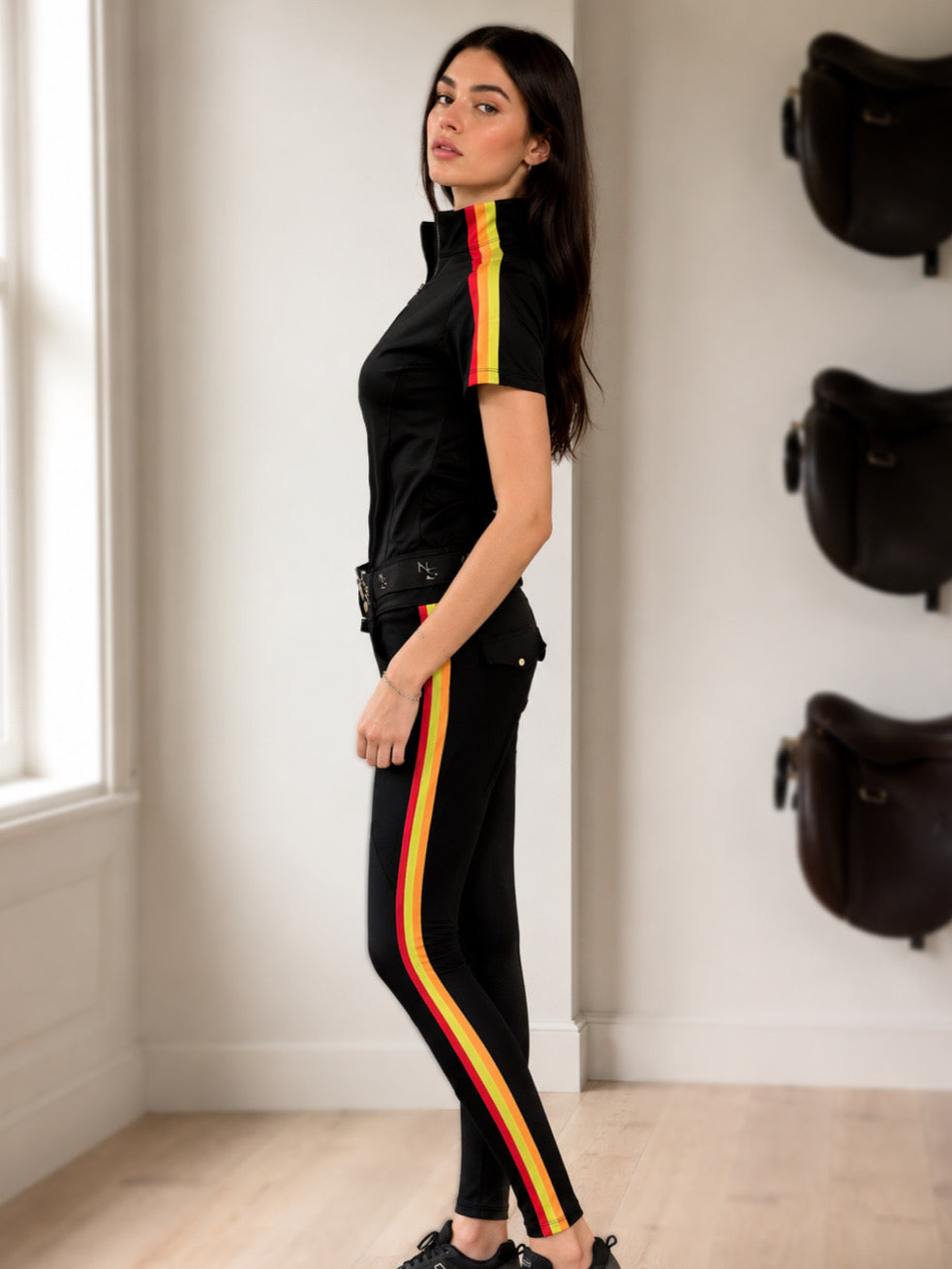 Neon Spur Fast Track Silicone Knee Patch Breeches