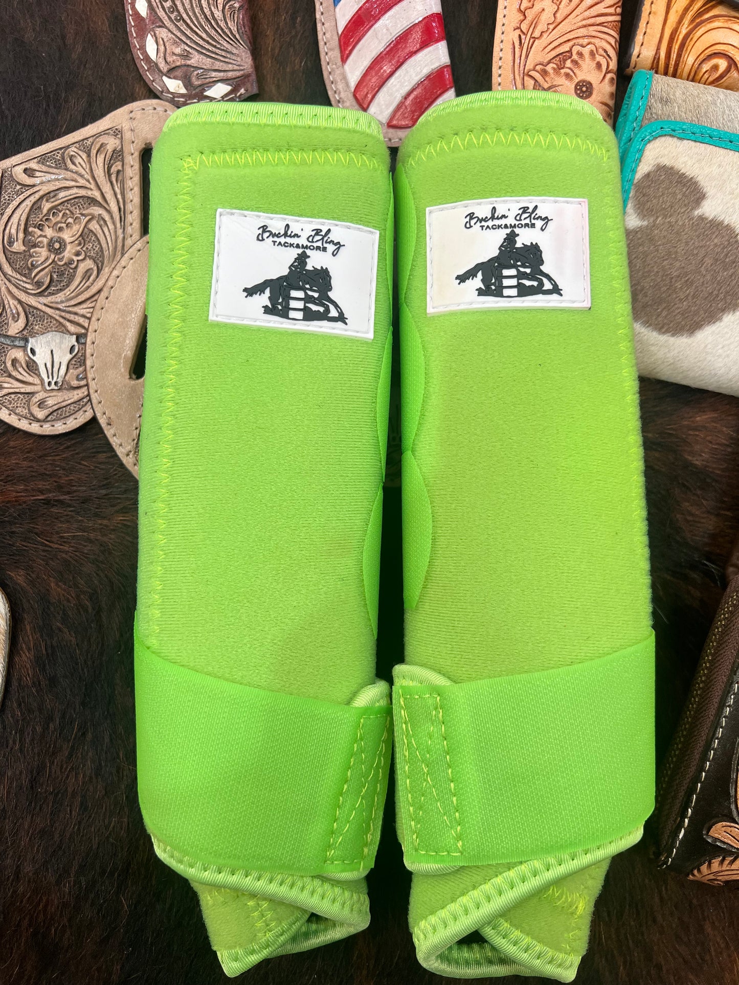 Neon Green Sport Boots