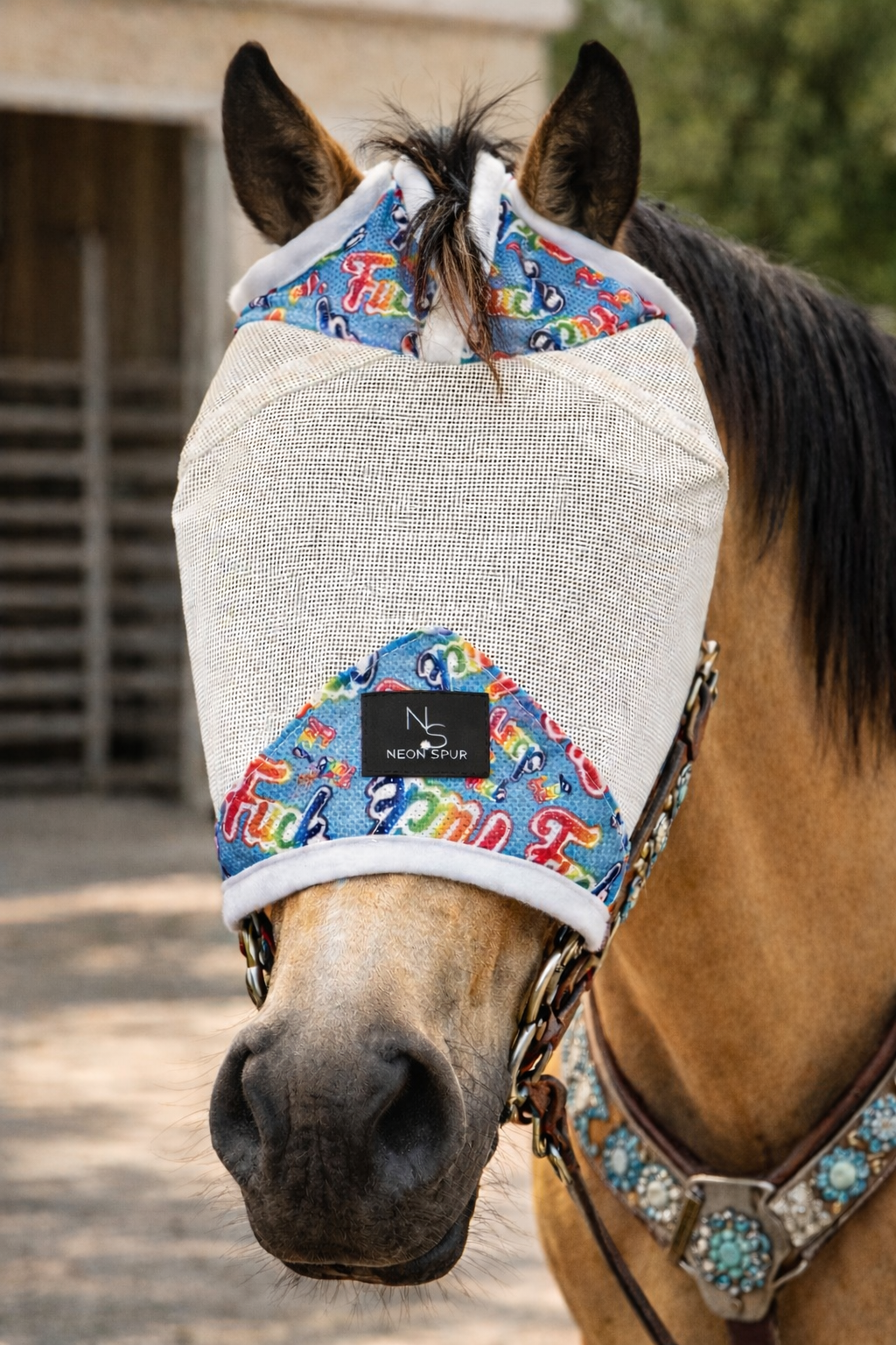 Fook Fly Mask - White Mesh