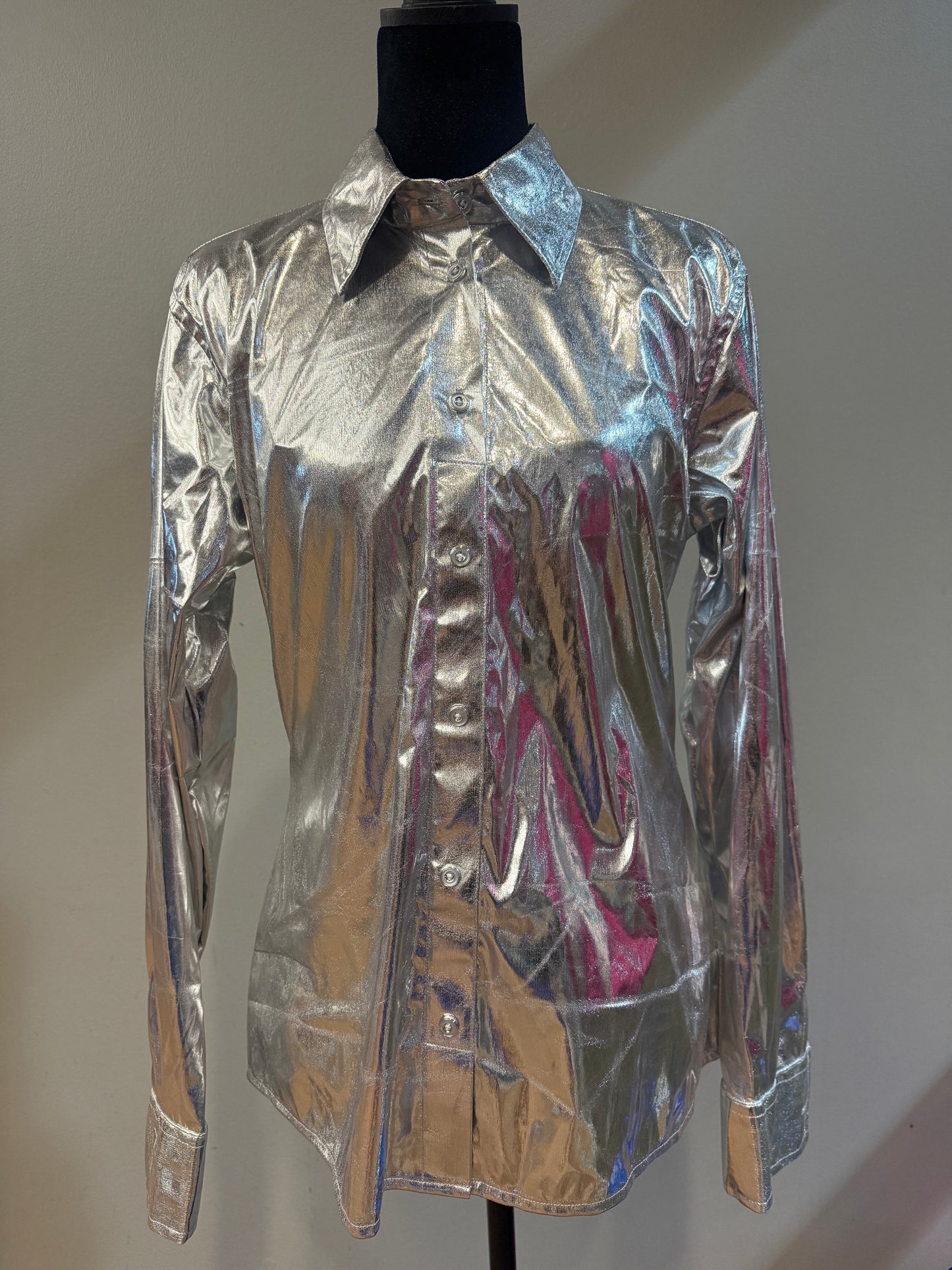 Buckin’ Bling Tack™️ Silver Rodeo Shirt