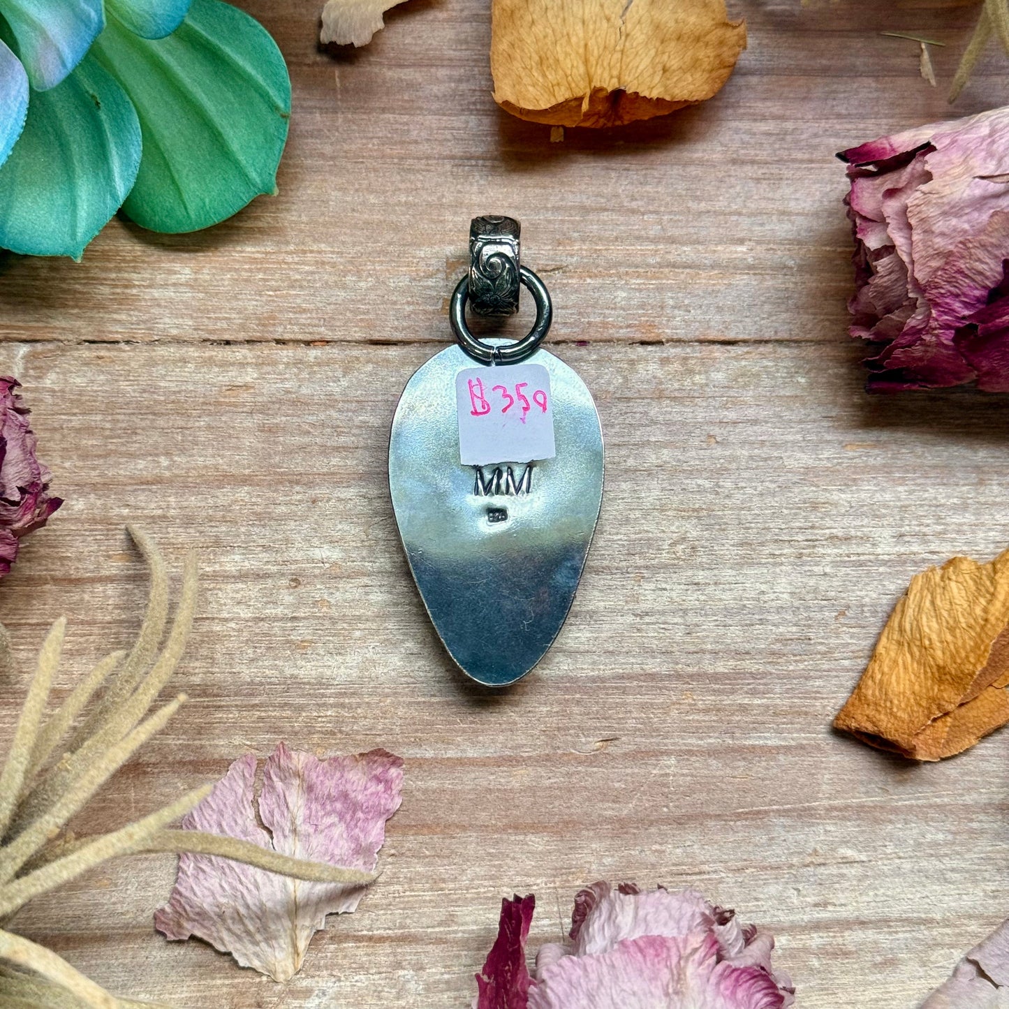 Black Jack Turquoise Pendant
