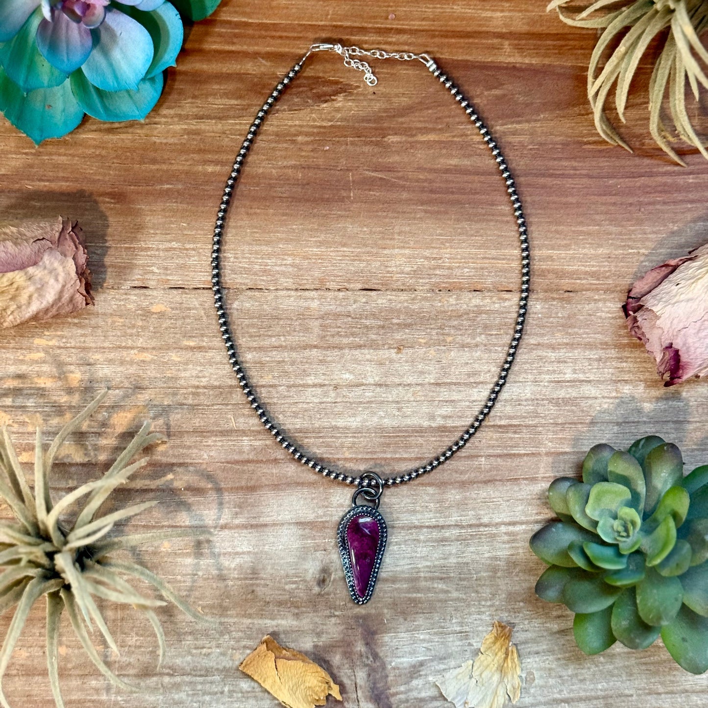 ***FREE Sterling Silver Pearl Necklace + MJ Purple Spiny Oyster Pendant