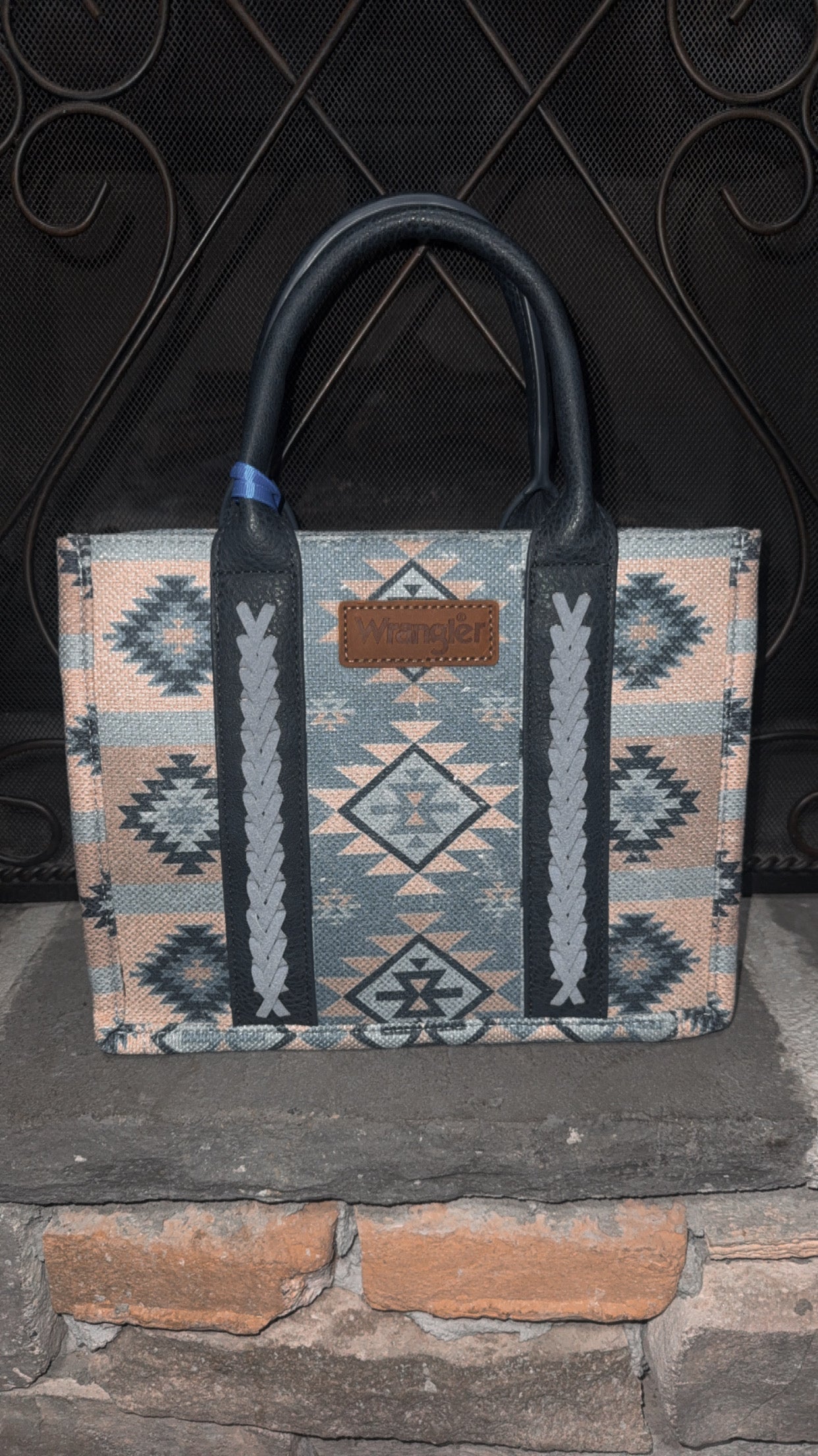 WRANGLER DUAL SIDED PRINT CANVAS TOTE BAG