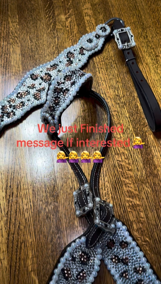 Custom Cheetah Tack Set