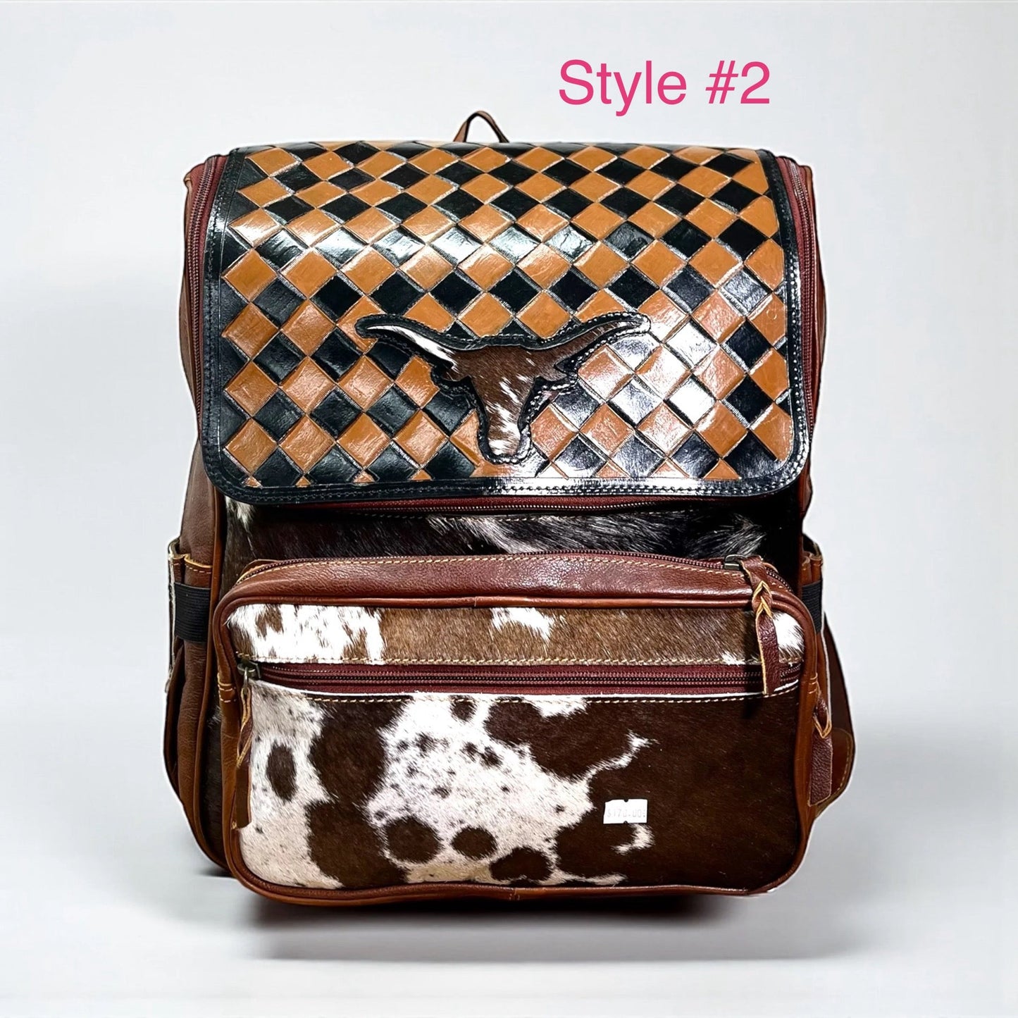 Leather and cowhide backpacks