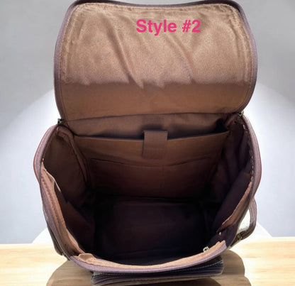 Leather and cowhide backpacks