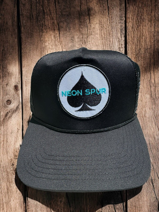 Neon Spur Spade Logo Patch Trucker Hat
