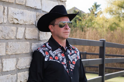 Mens Risky Business Pearl Snap Shirt