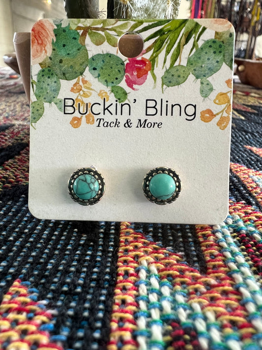 Genuine Turquoise Studs