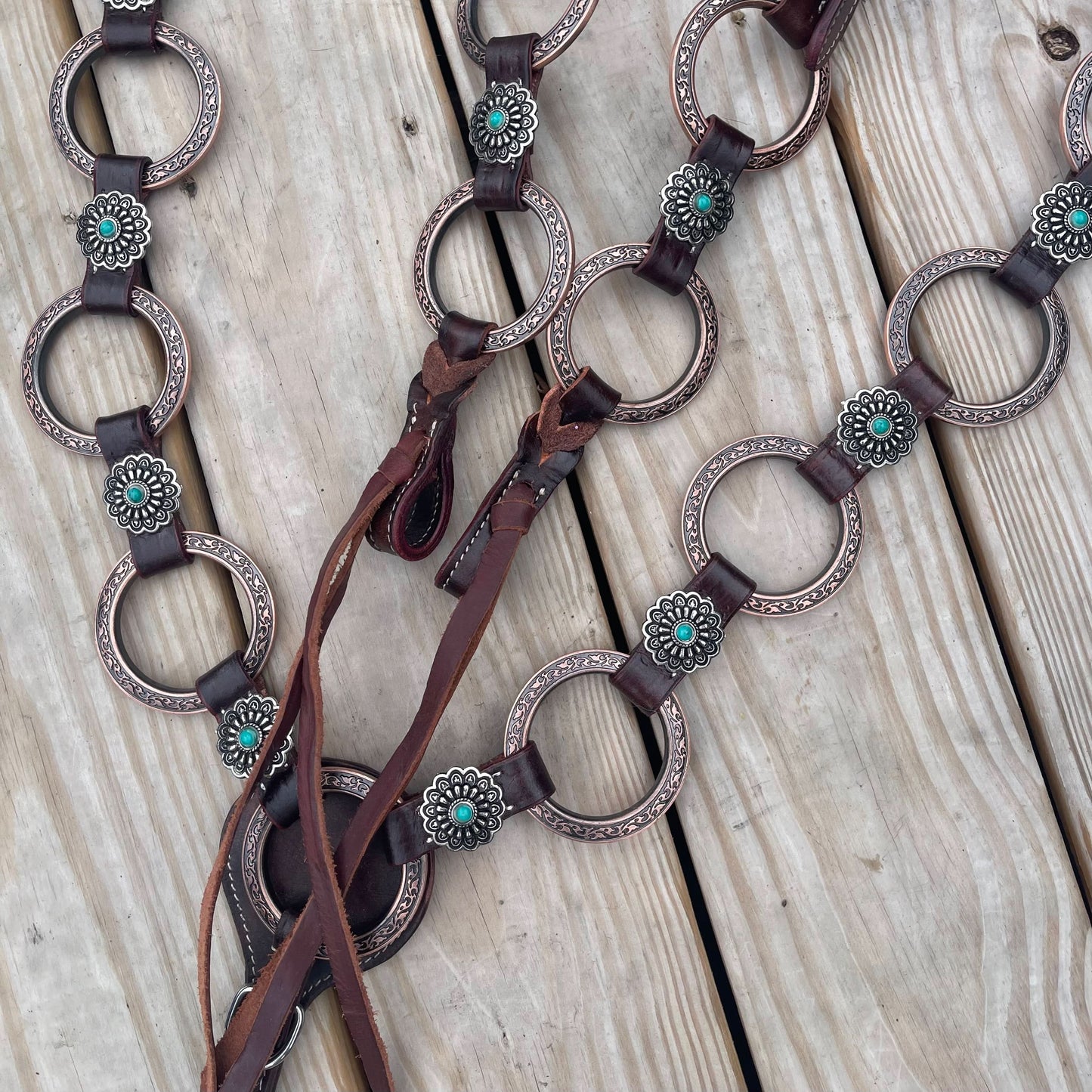 Ready to ship Western Tack Set - Ring Style (BHT006)