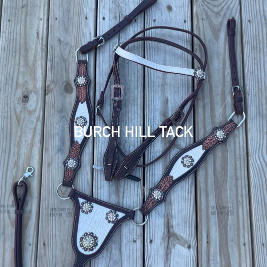 READY TO SHIP Western Tack Set - White, Gladiator (BHT011)