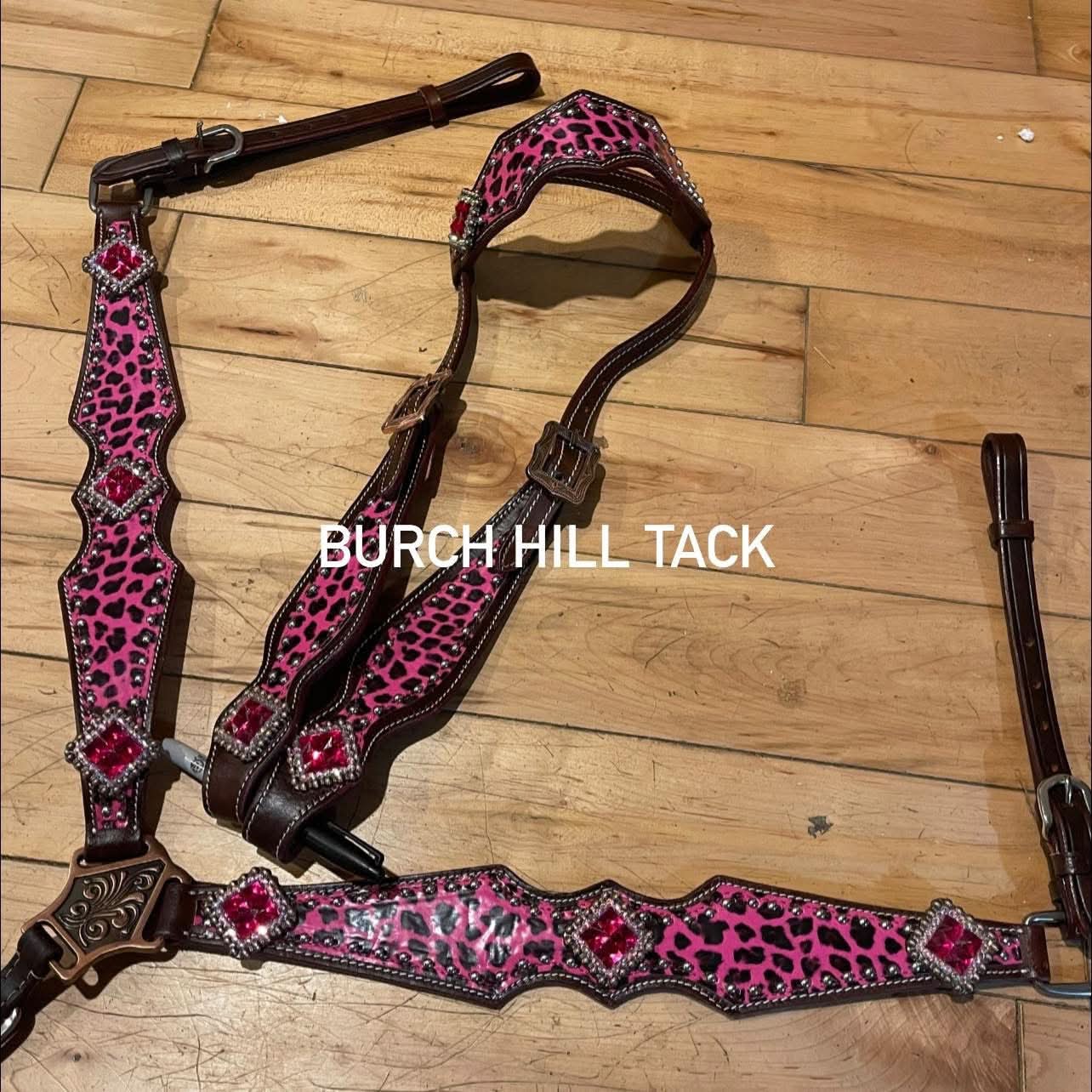 Western Tack Set - Pink Cheetah (BHT015)