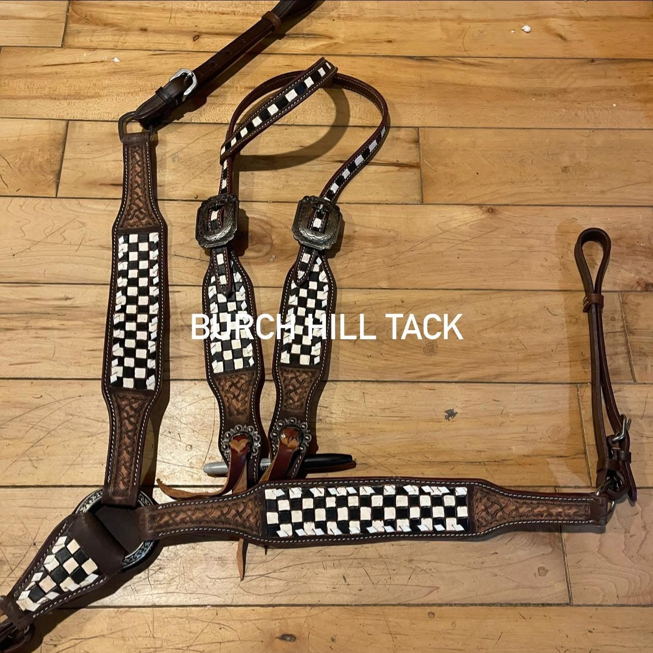 Western Tack Set - Checker & Tooled (BHT012)